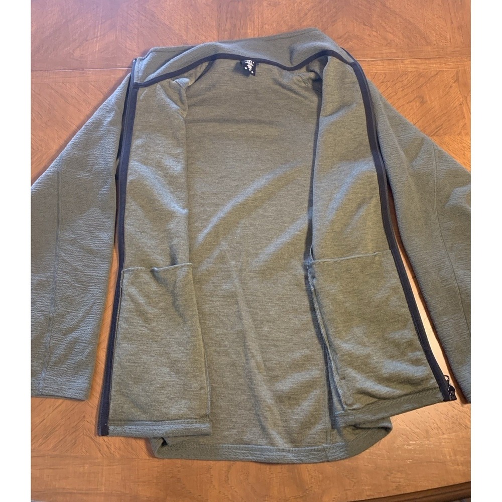 Woolx Merino Wool Blend Jacket Full Zip Women's Size S Green Lightweight - Picture 11 of 15
